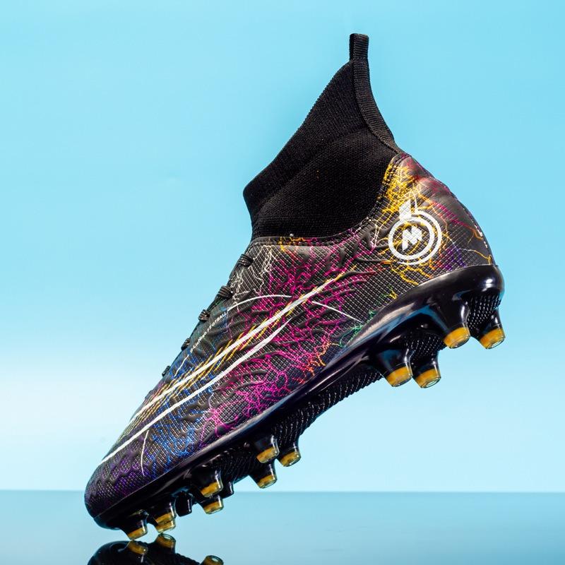 Высокие футбольные бутсы мужские сломанные ногти и длинные ногти детские ученики начальной и средней школы молодежные тренировочные бутсы для соревнований