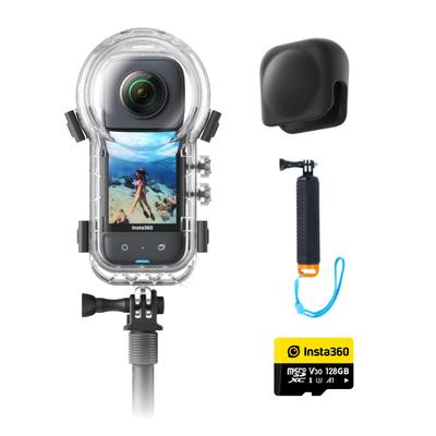 Экшн-камера Insta360 X3 с новым 48-мегапиксельным IPX8 72-мегапиксельным изображением Active 4K 60 кадров в секунду Horizon AI Голосовое управление Экшн Прямая трансляция и Подводная веб-камера Невидимая для дайвинга