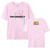Katseye Im Gnarly Футболка с принтом корейской женской группы Camiseta Хлопок Короткий рукав Женская футболка Летняя Повседневная Женская футболка