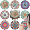8 шт./наборов Мандала Алмазная Живопись Подставки под Чашки DIY Алмазное Искусство Подставки под Чашки 5D Полная Алмазная Выкладка Акриловые Круглые Подставки