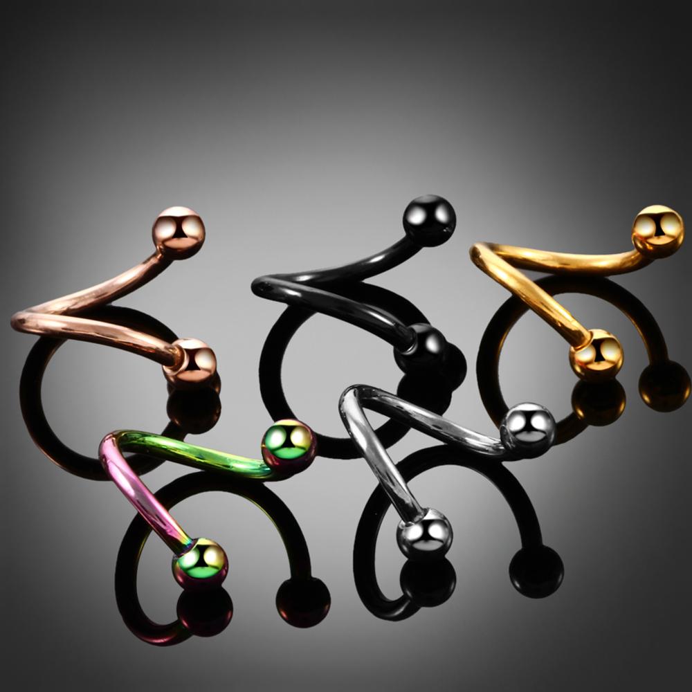 Stainless Steel Barbell Lips Ring Body Piercing Jewelry Helix Tragus Piercing Cartilage Earring