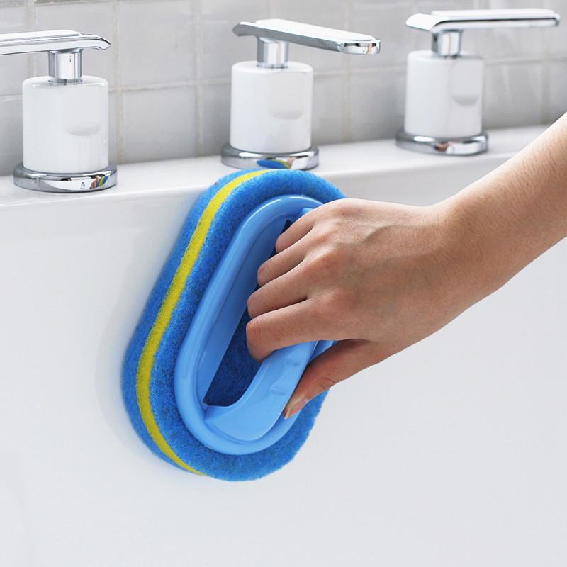 Charm Ceramic Tile Cleaner Eraser Cleaning Bathtub Blue Kitchen Tool Handles Sponge Brush Soft Magic Sponge