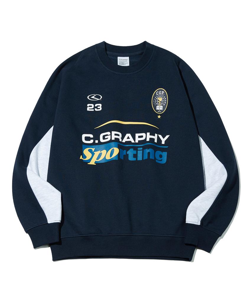 CGP Sporty Color Block Sweatshirt_Navy