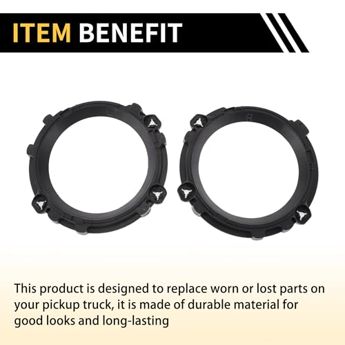REPAIROCK Совместимо с Jeep Wrangler TJ 1997-2007, 1 пара кронштейнов крепления фар, левый и правый, ободки для 7-дюймовых круглых фар