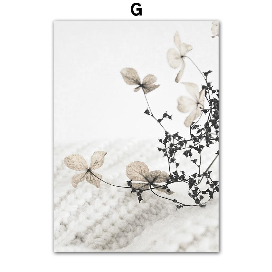 Wall Art Canvas Painting Sandy Beach White House Street Flower Abstract Nordic Posters And Prints Wall Pictures For Living Room