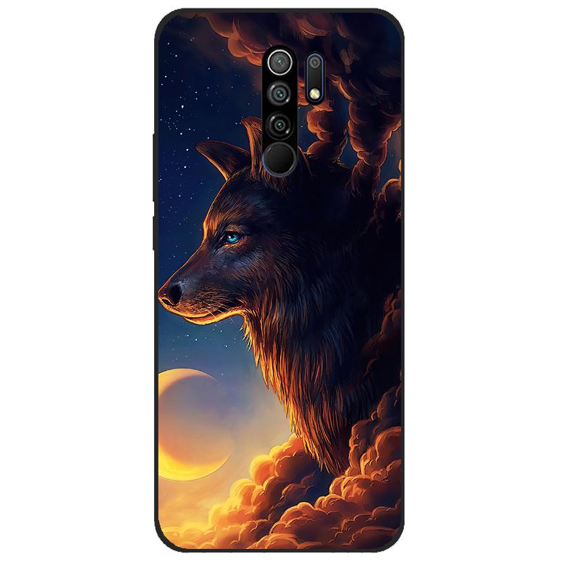 Cover For Xiaomi Redmi 9 Case Cat Flower Animal Cover Silicone Case For Redmi 9 redmi9 Cover Bumper Shockproof Phone Case Coque