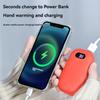 Грелка для рук Power Bank 2в1 USB Перезаряжаемая Зимняя Мини-грелка для рук Электрический обогреватель Карманная грелка большой емкости Подарок на Хэллоуин