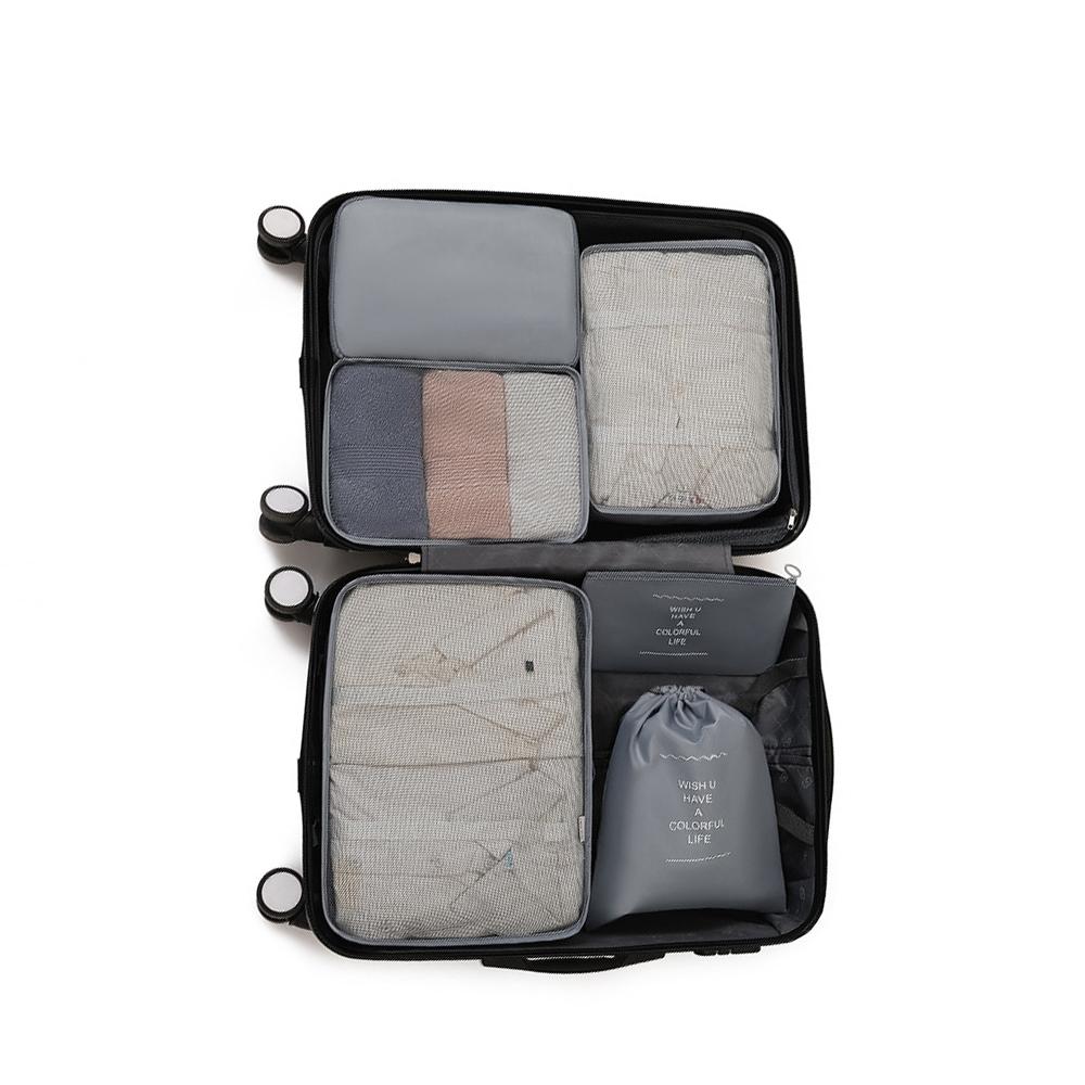 Blanket Shoes Organizers Bag Folding Travel Organizer Storage Bags Clothes Luggage Travel Organizer 7pcs Travel Storage Bag Set