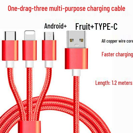 Universal 3-in-1 Charger for Huawei, OPPO, Xiaomi & Vivo Android Phones