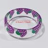 Hand Ring Cartoon Fruit Acrylic Bangle Exaggerated Wide Bracelet  Jewelry Accessories