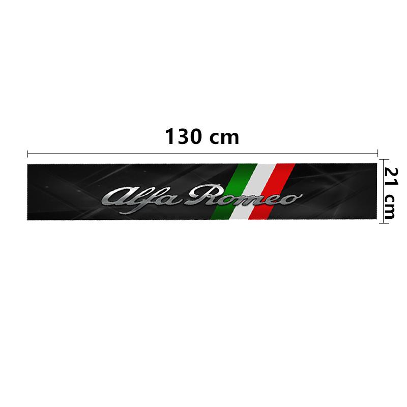 ZOPJT1 Carbon Fibre Color Car Windshield Sticker Decal for Alfa Romeo Logo Stelvio Brera Giulia 166 156 159 147 155 Mito GT Giulietta