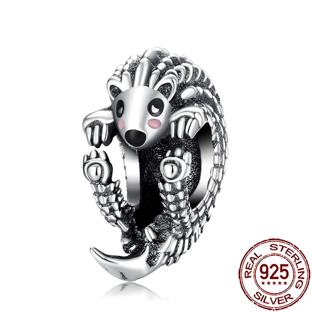 New Charms 925 Silver Cat Dog Flamingo Chameleon Axolotl Animal Beads Fit Bracelet Necklace Women DIY Jewelry