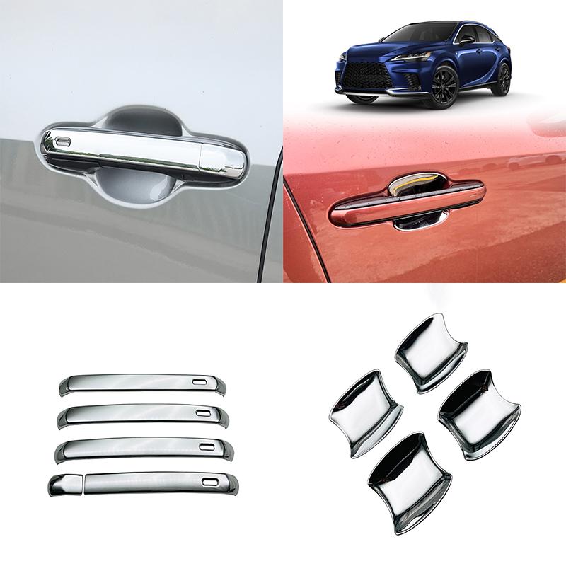 For LEXUS RX300 RX350H RX450H RX500H 2024 ABS Chrome Car door handle cover trim door bowl cover trim Exterior Accessories
