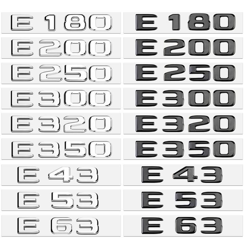 Автомобиль 3D ABS багажник с буквами логотип значок эмблема наклейки наклейка для E Class C43 E53 C63 C200 C260 E300 4Matic W212