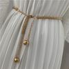 Fashion Elegant Women Metal Chain Belt Tassel Long Body Chain Dress Skirt Ladies Waistband