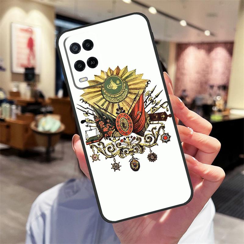 Кейс с гербом Османской империи для Oppo A94 A74 A54 A18 A38 A58 A78 A98 A40 A60 A80 A16 A76 A96 A15 A17 A77 A57S Чехол