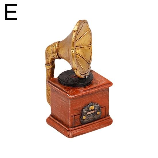 Винтажная Статуя Радио Пианино Камера Смола Модель Ремесло Украшение Бар Домашний Декор