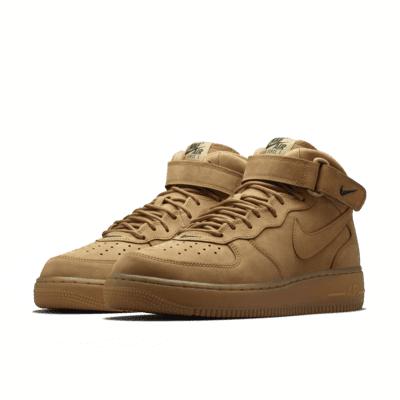 Мужские кроссовки Nike Air Force 1 Mid Flax Outdoor Green Flax/Flax-Outdoor Green