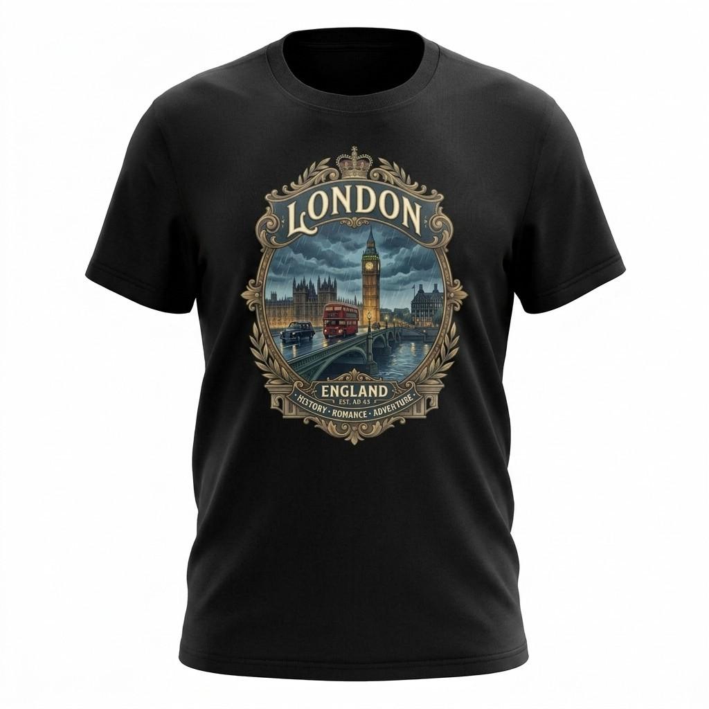 London England Big Ben Graphic T-Shirt Unisex Travel Tee