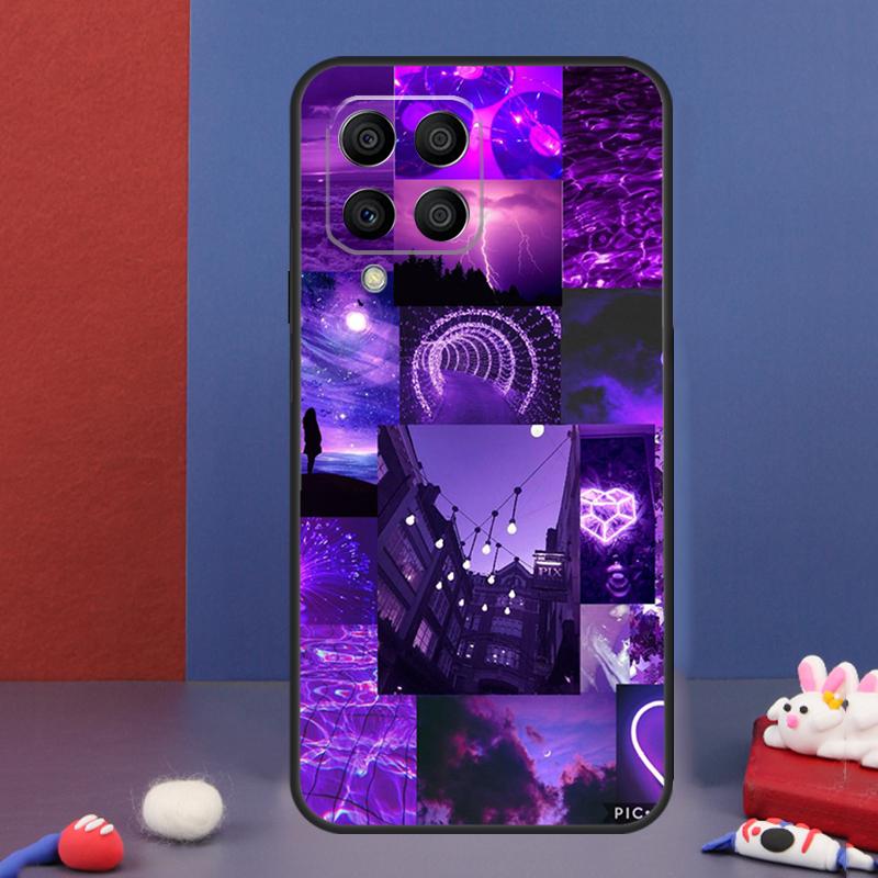 Фиолетовый Эстетичный Чехол Для Samsung Galaxy M16 M06 M36 M56 M15 M11 M31 M21 M53 M13 M32 M52 M35 M55 M14 M34 M54