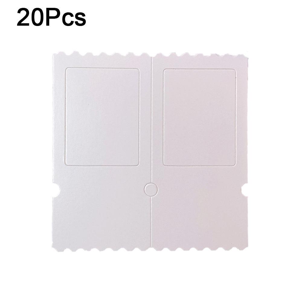 20 шт. Чистый пленочный билет Корешок Закладка Бумага Обратная пленка Закладка для фильма Творческие поделки