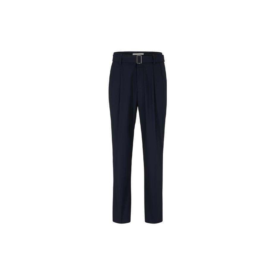 HUGO BOSS Casual Pants Men's Dark Blue Moderate Straight Fit Pants 50490143-404