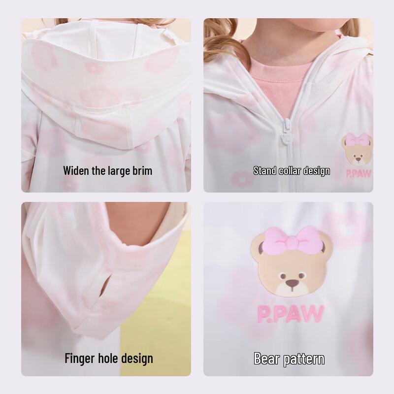 PawinPaw Kids' Cartoon Bear Sun Protection Jacket