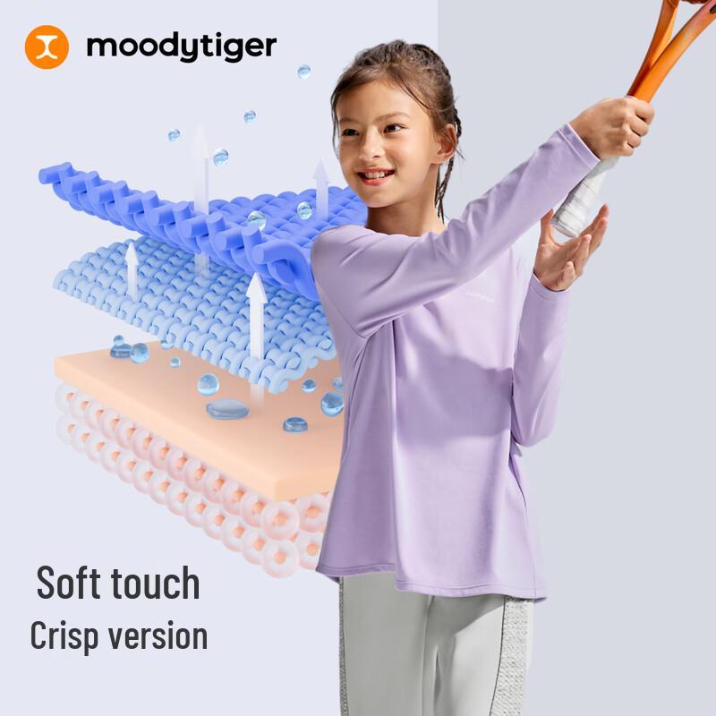 Спортивная футболка с длинным рукавом для девочек moodytiger