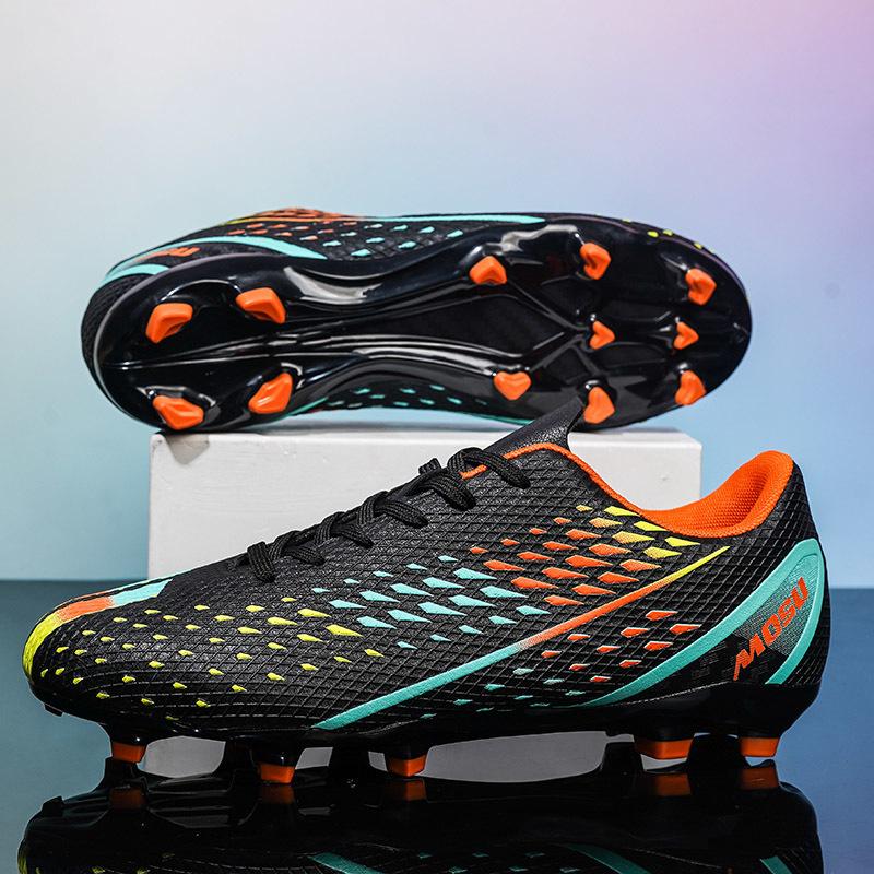Мужские футбольные бутсы с длинными шипами и высокой лодыжкой, футбольные бутсы FG, уличные бутсы для травы, футбольные бутсы, тренировочные спортивные футбольные бутсы