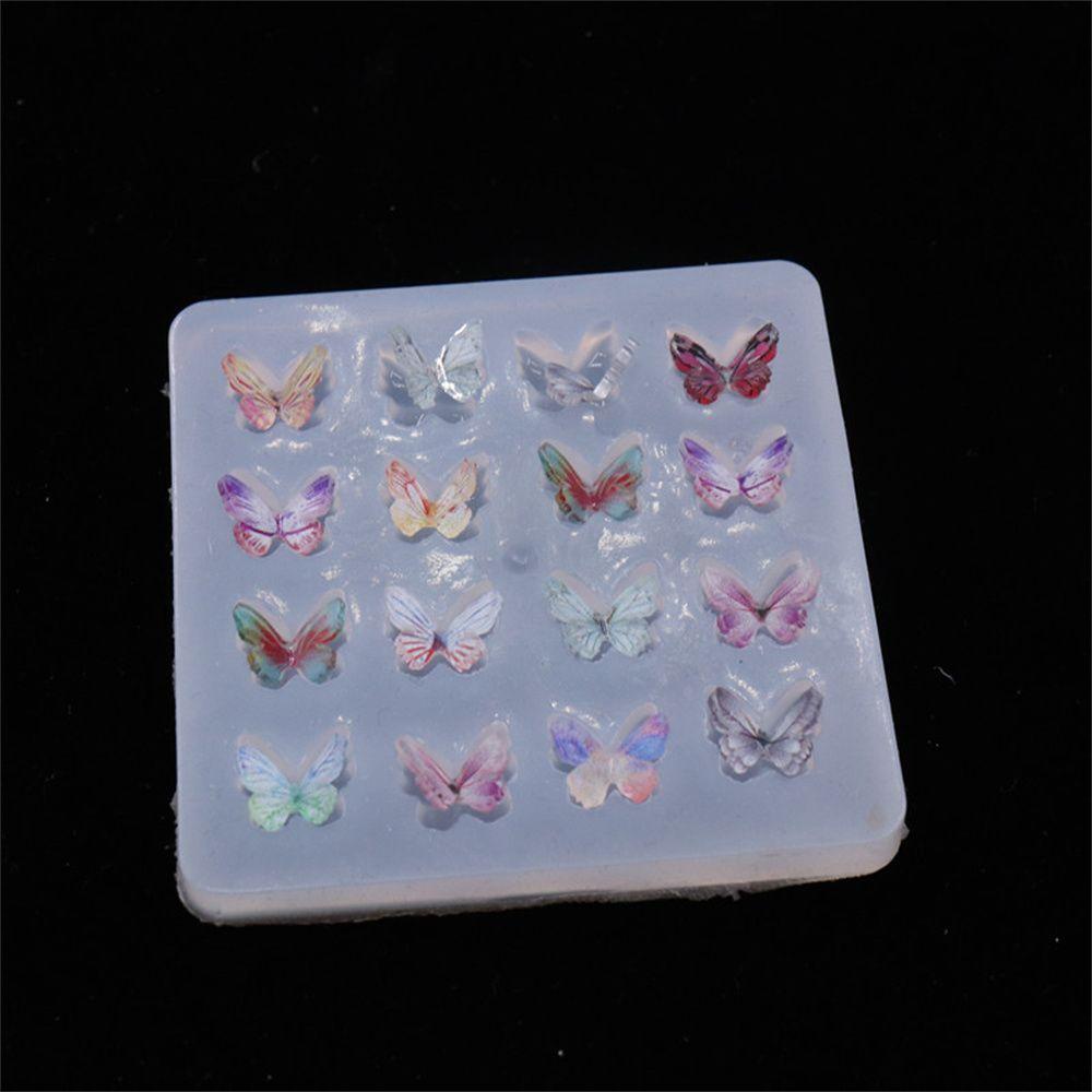 DIY Craft Keychain Charm Pendant Epoxy Resin Molds Silicone Moulds Cake Butterfly Molds