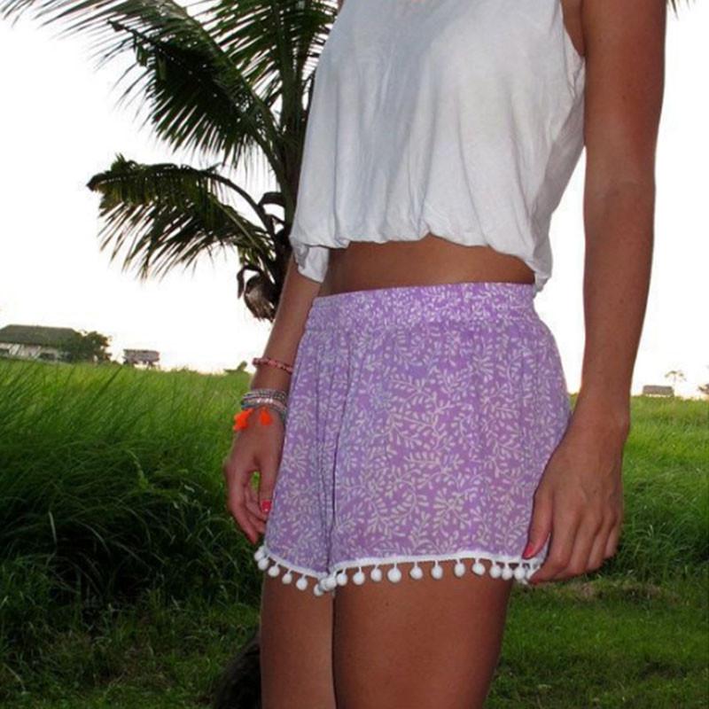 Новые женские сексуальные короткие шорты Летние повседневные шорты с высокой талией Короткие пляжные D16 Изготовлены из удобного материала спандекс для ношения в течение всего дня