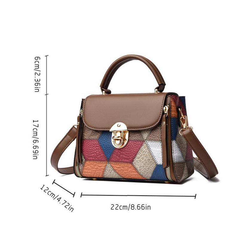 Women's Bag PU Leather Vintage Totes Fashion Female Small Handbag Casual Ladies Travel Shoulder Crossbody Bags CLE