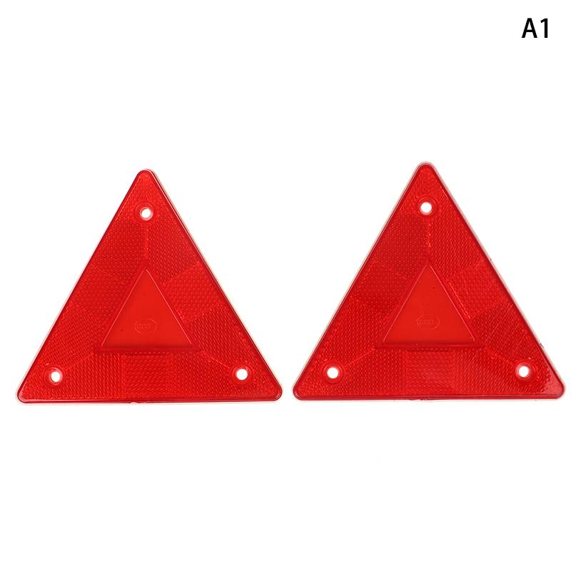 Треугольный предупреждающий отражатель, 2 шт., пластина для грузовика, задний фонарь, светоотражающий знак безопасности