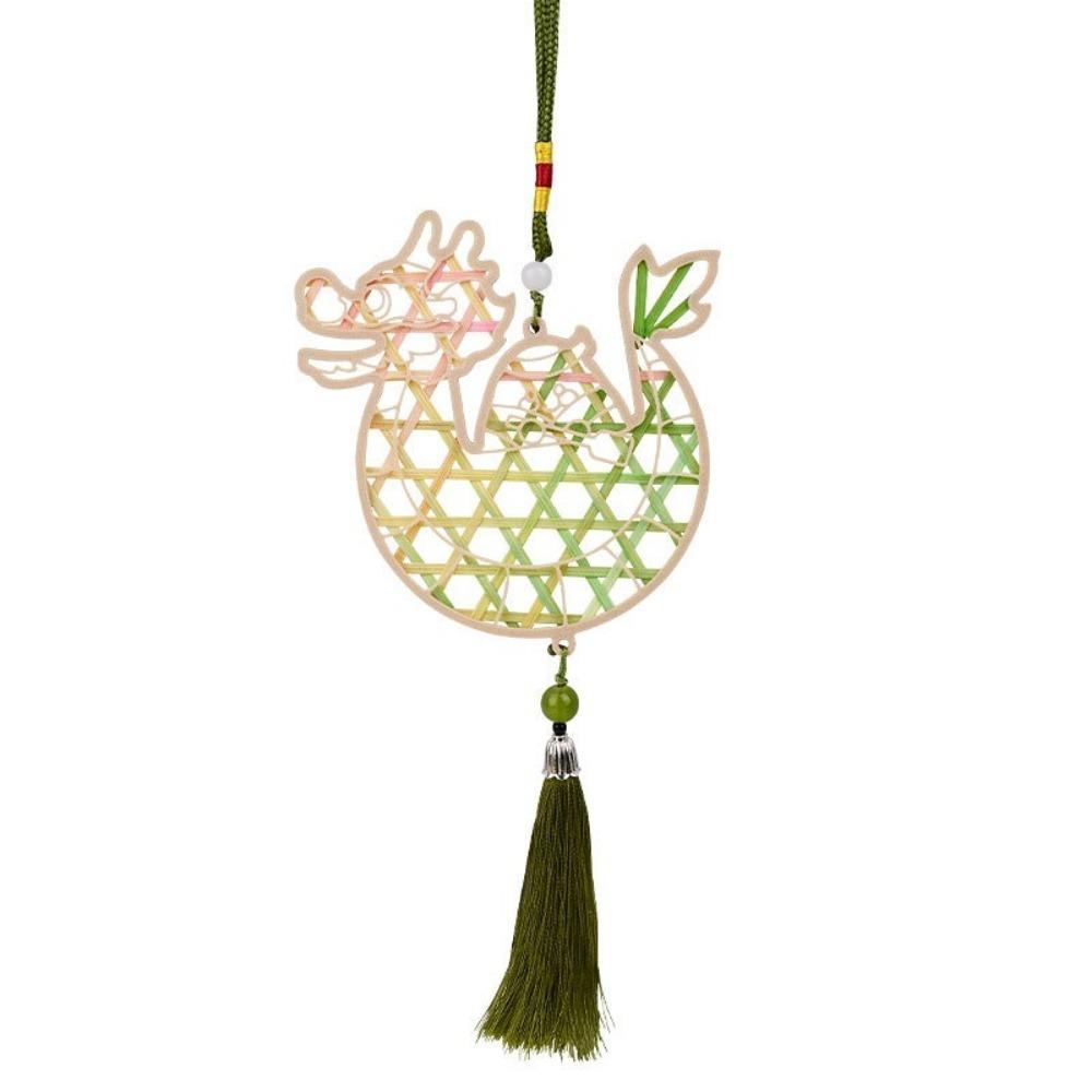 Zongzi Bamboo Pendant Material Kit Handmade Wind Chime Kit  Courtyard Decor