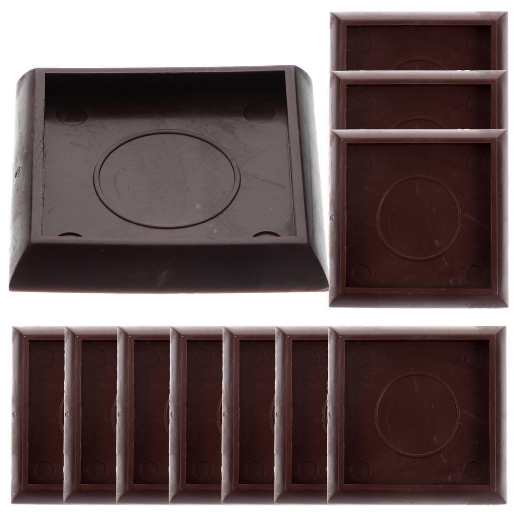12 Pcs Carpet Fixed Casters Area Rugs Wear-resistant Furniture Coasters Bed Stoppers Household Chair Wheel Plastic Small