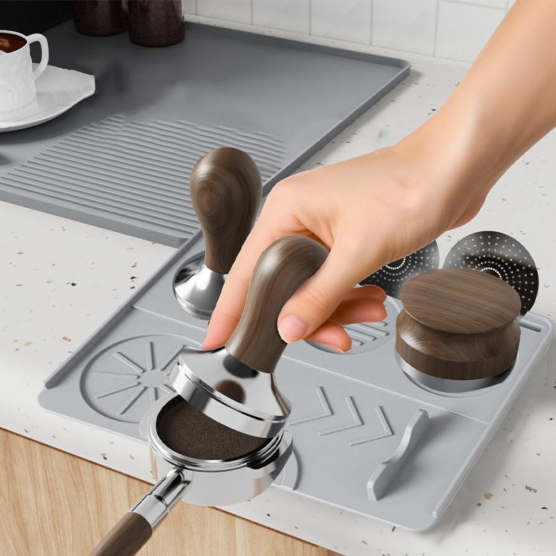 Коврик для трамбовки эспрессо, силиконовый коврик для трамбовки кофе, станция для трамбовки эспрессо, нескользящая подложка для эспрессо