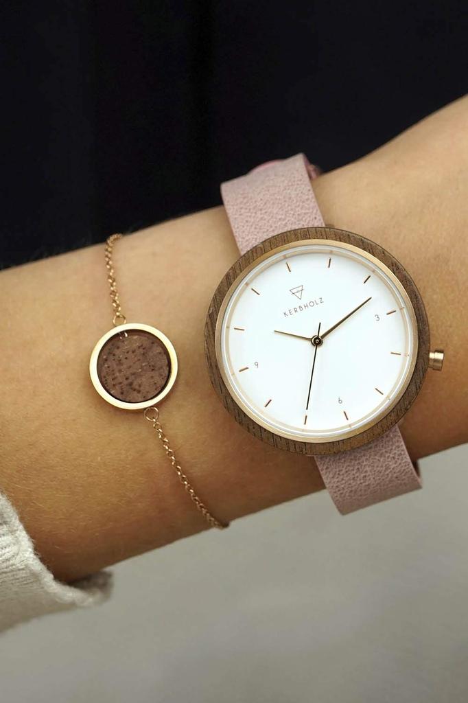 Часы KERBHOLZ HILDE из натурального дерева WHIL1347 импортные [Kerbholz] женские [Обычный продукт]