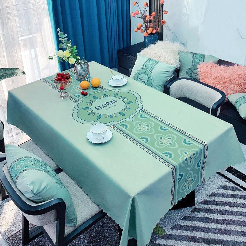 Скатерть в минималистском стиле, художественная водонепроницаемая маслостойкая моющаяся скатерть для стола, бытовой журнальный столик, прямоугольная скатерть