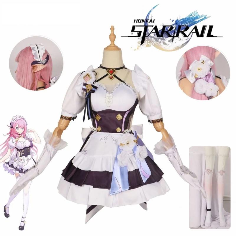 Костюм горничной Ailixiya в тематике игры, идеально подходящий для косплея и Хэллоуина