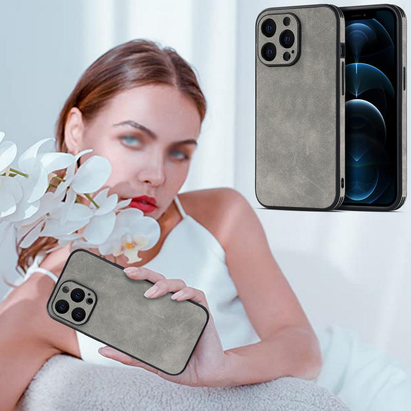 Роскошный Цветной Мех ТПУ Сплошная Кожа Для Iphone 15 14 13 12 11 Pro Max 16 Pro Max Ударопрочный Чехол с Защитой Камеры