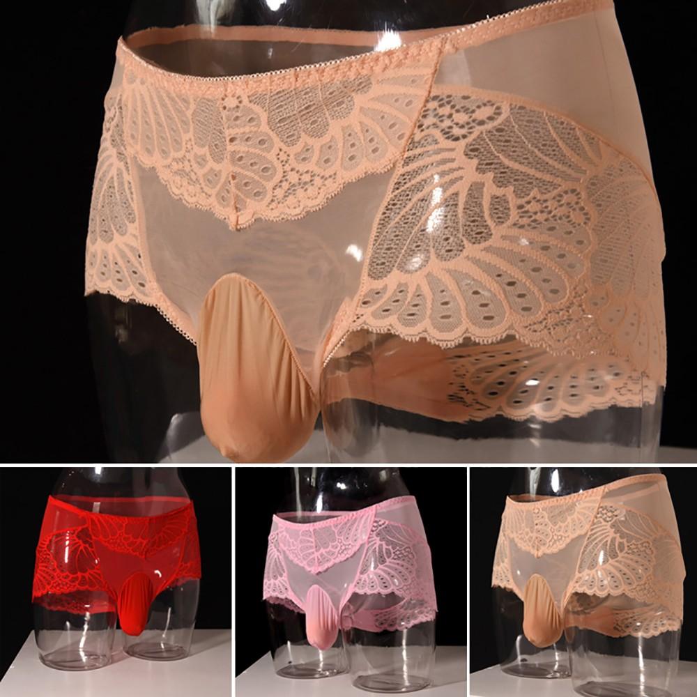 Мужские сексуальные кружевные стринги, стринги, трусы, нижнее белье Sissy