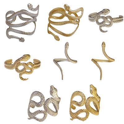 Блестящие наручные манжеты в виде змеи, современный браслет-браслет, женские ювелирные изделия, наручные манжеты, браслет-браслет, открытый браслет