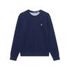 Polo FW23 Solid Color Small Pony Logo Embroidered Crew Neck Long Sleeve Fleece Sweatshirt Men Sweatshirt Navy-Blue MNPOKNI16821901-410