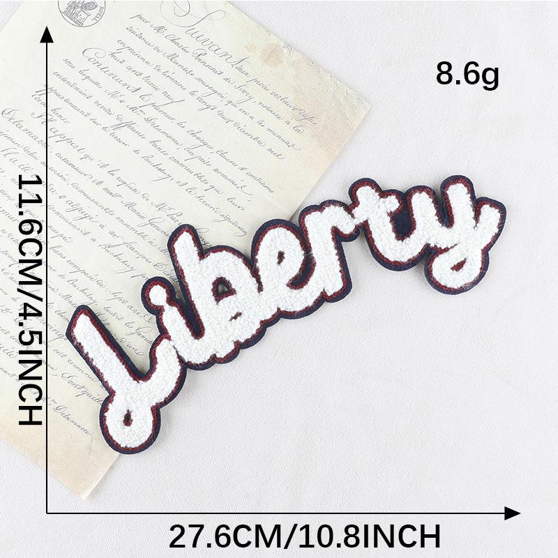 Вышитая этикетка с английскими буквами, нашивка на полотенце, вышитый значок, тканевая этикетка, аксессуары для одежды, сшитая своими руками, вышитая наклейка на ткань