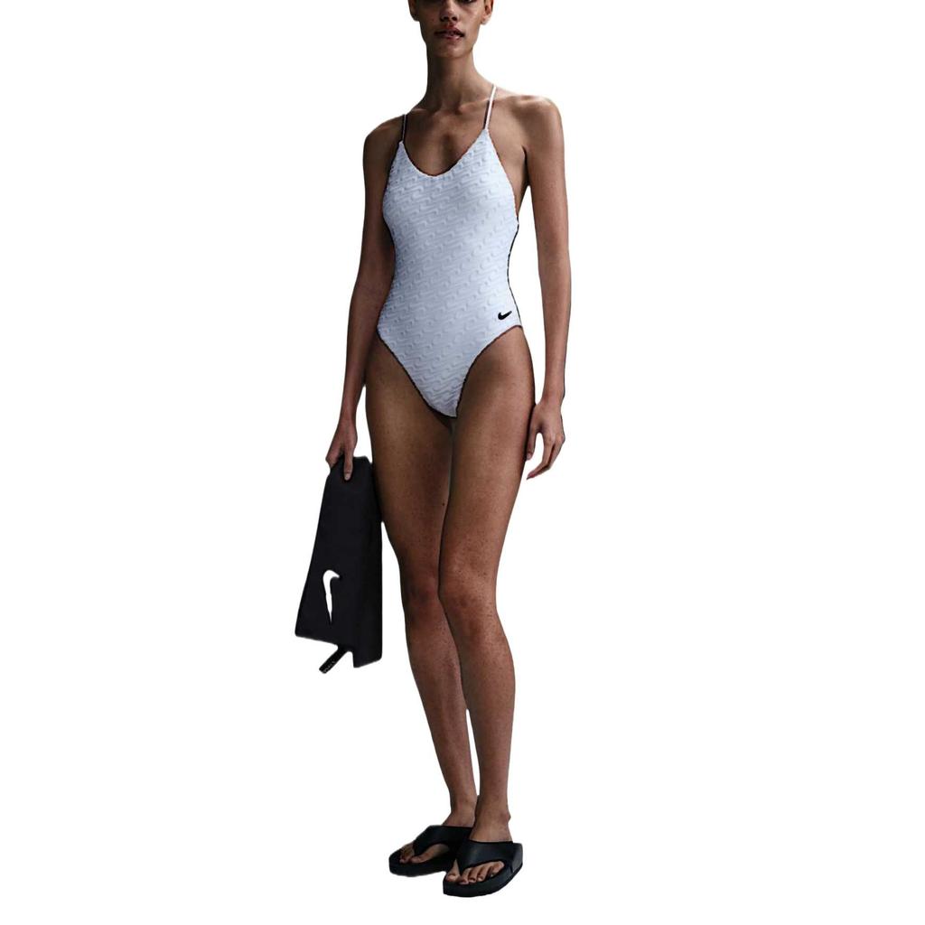 Nike Swoosh Swim Link Слитный купальник Женский Белый HV7111-100