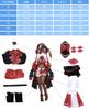 Косплей VTuber Косплей Houshou Marine Косплей VTuber Косплей Marilyn Houshou Marin Косплей Капитан Виртуальный Ютубер Косплей VTuber [NOKIJP] Костюм, Костюм,