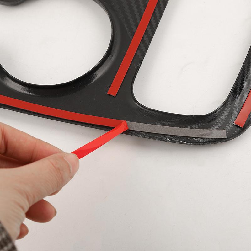 Наклейки на декоративную крышку панели переключения передач автомобиля, подходят для Dodge Durango 2014-2022, аксессуары для интерьера, ABS, углеродное волокно