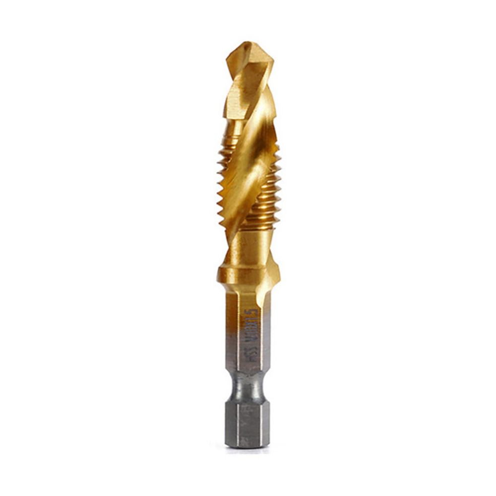 Screw Thread Bit HSS Screw Machine Titanium Plated Shank Tap Drill Bits Hex Shank Tap Drill Bit