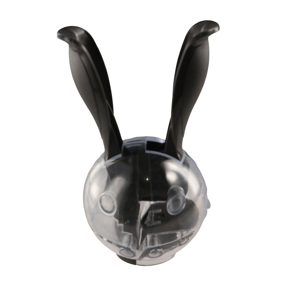 Ручная солонка-перечница в форме кроличьих ушей, пластиковая терка шарообразной формы, мельница для соли и перца, для ресторана