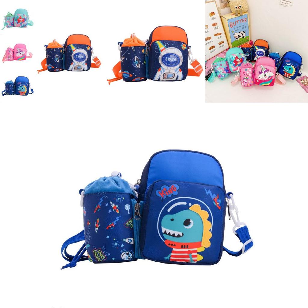 Canvas Kids Cartoon Shoulder Bag With Lightweight Design For School And Travel